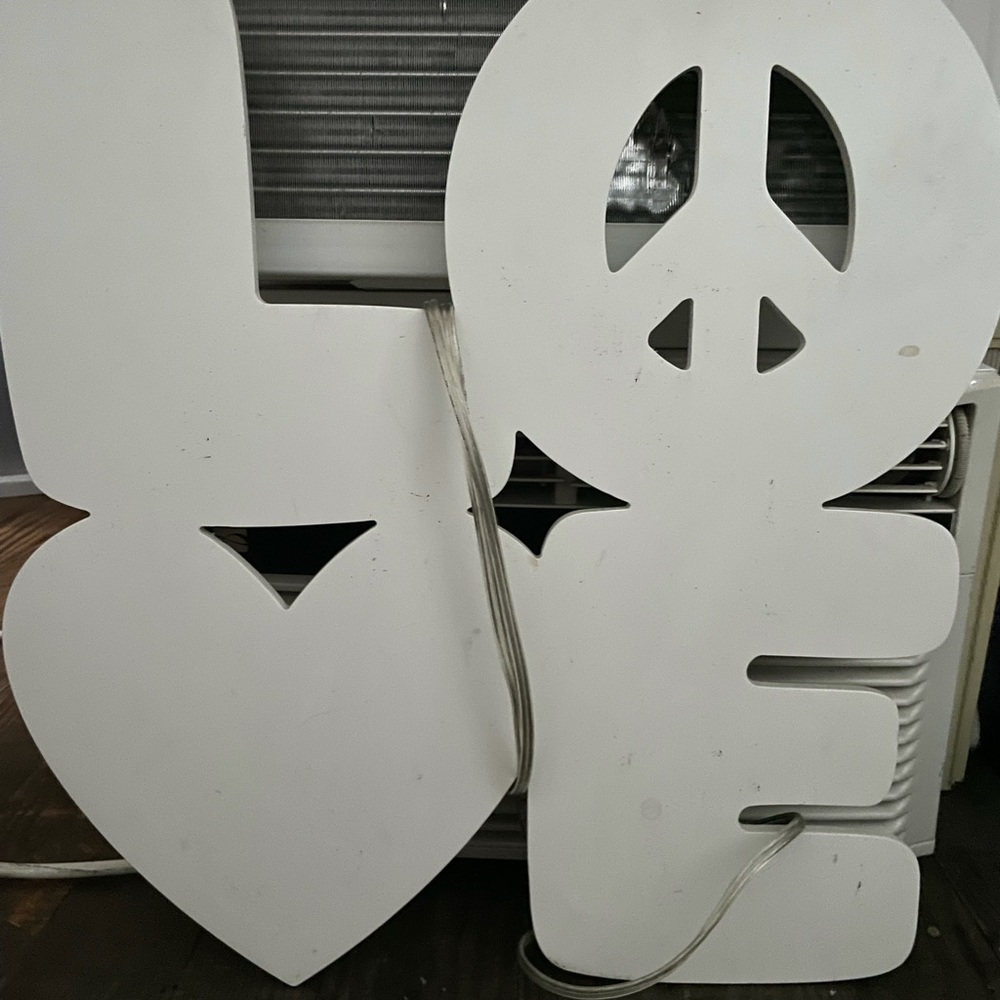 Pottery barn LOVE wooden sign